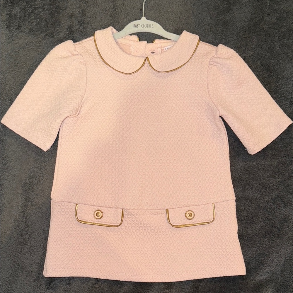 Catherine Malandrino Pink and Gold Blouse
